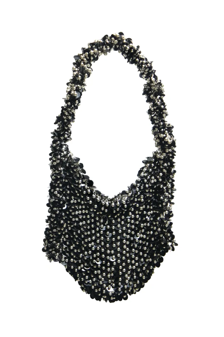 Top Handle Bags<CULT MIA ADHAR BAG Black & Silver