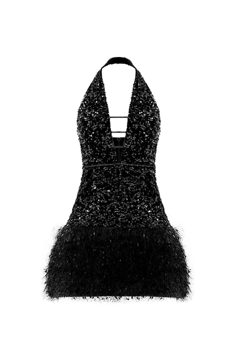 Dresses | Mini Dresses<CULT MIA AMINA SPARKLING DRESS IN Black