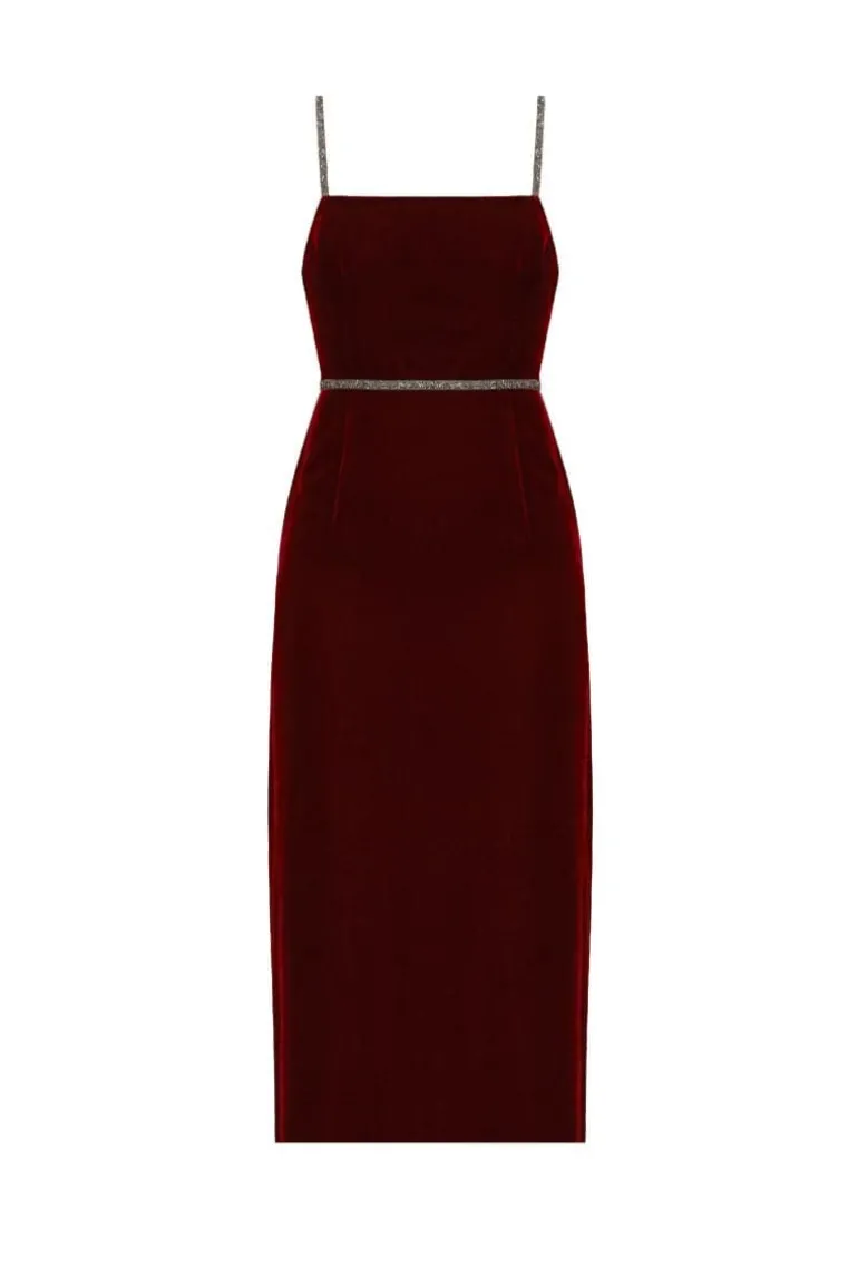 Dresses | Midi Dresses<CULT MIA AMYA BURGUNDY MIDI DRESS