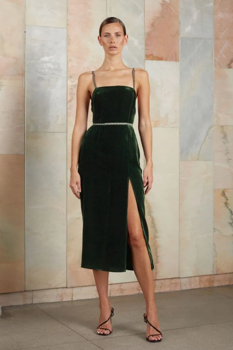Dresses | Midi Dresses<CULT MIA AMYA GREEN MIDI DRESS