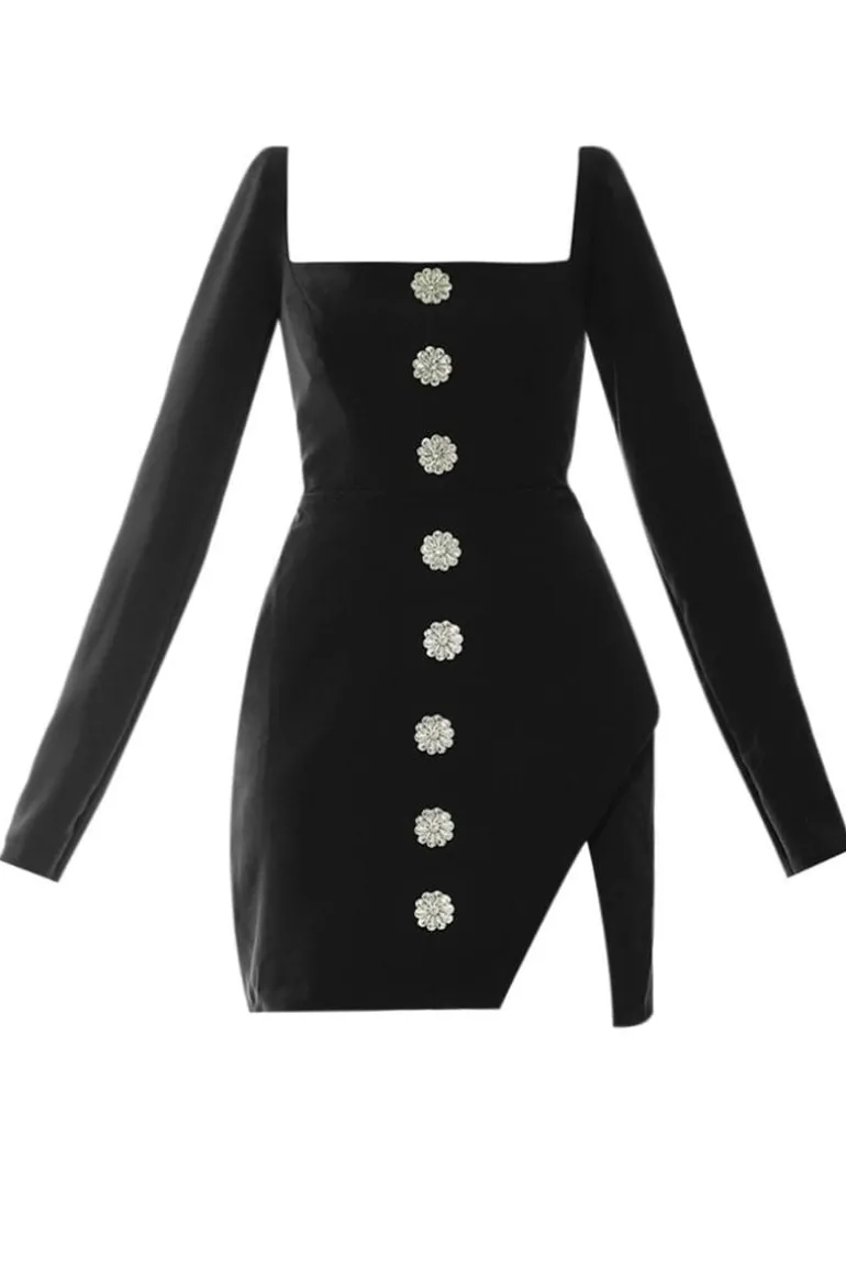 Dresses | Mini Dresses<CULT MIA ANDIE EMBELLISHED MINI DRESS Black