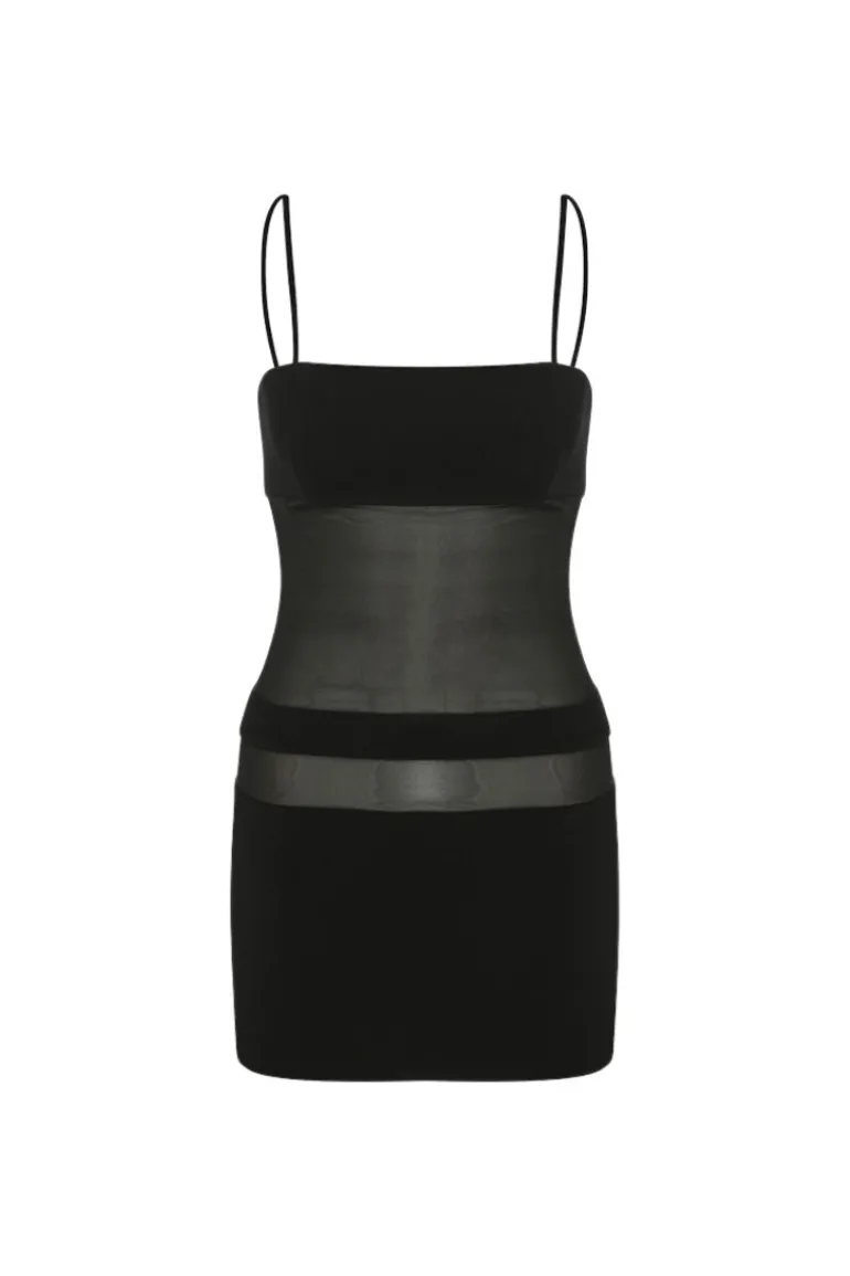 Dresses | Mini Dresses<CULT MIA ANDY SEE THROUGH MINI DRESS Black