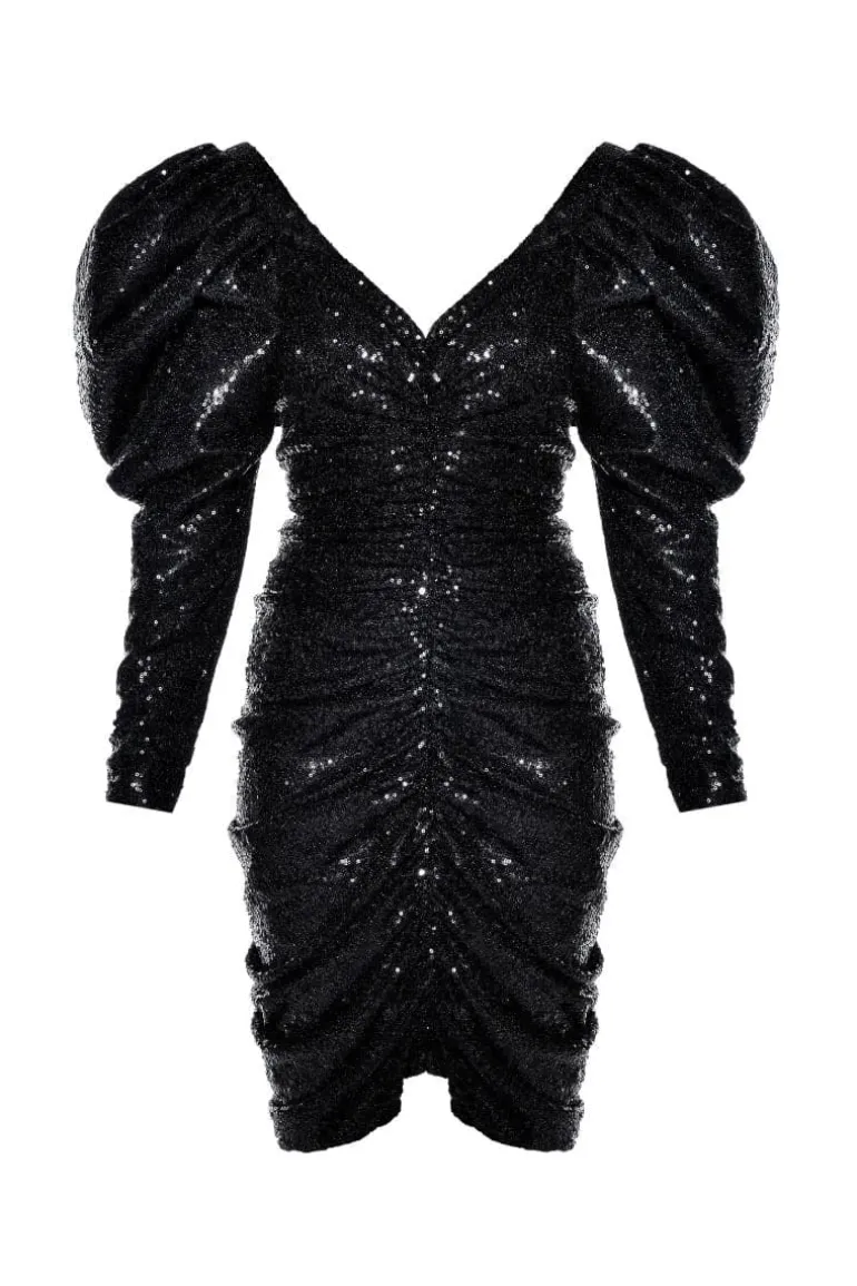 Dresses | Midi Dresses<CULT MIA ANNA TIGHT SPARKLE MIDI DRESS Black
