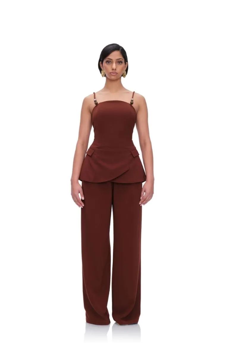Pants<CULT MIA ATTA BOOTCUT PANTS IN CINNAMON