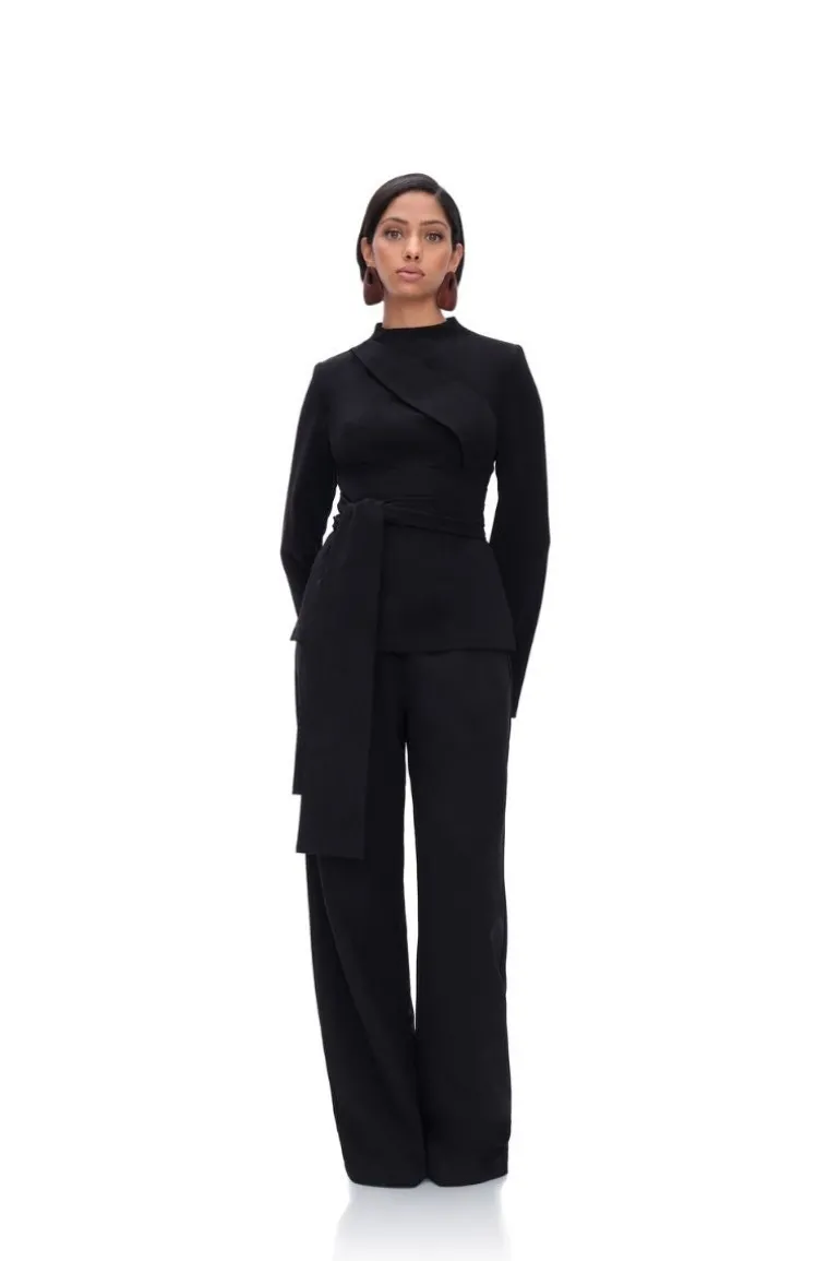Pants<CULT MIA ATTA BOOTCUT PANTS IN ONYX