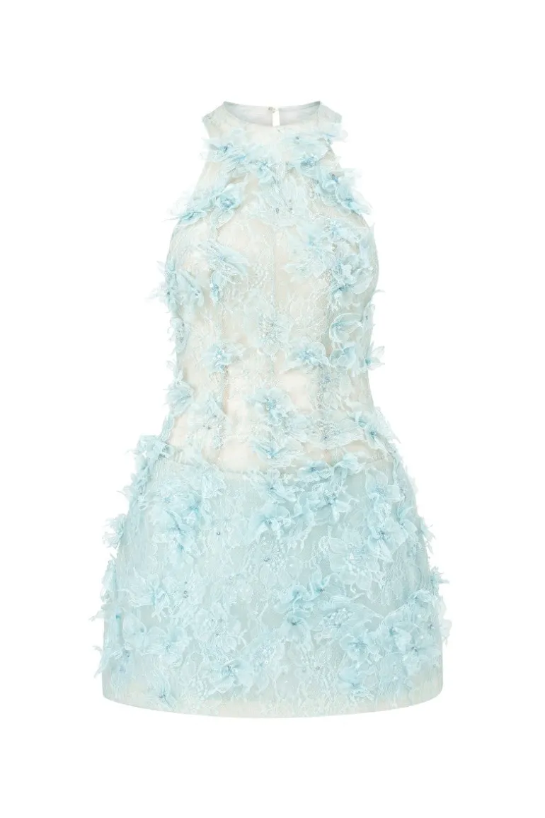 Dresses | Mini Dresses<CULT MIA AURELIA LACE DRESS IN Aqua