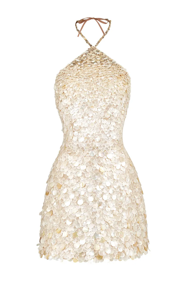 Dresses | Mini Dresses<CULT MIA AURORA SHEEN DRESS IN White
