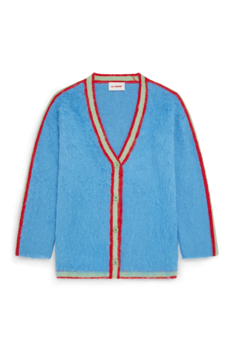Knitwear<CULT MIA OVERSIZED MULTICOLORED SURI CARDIGAN Baby Blue