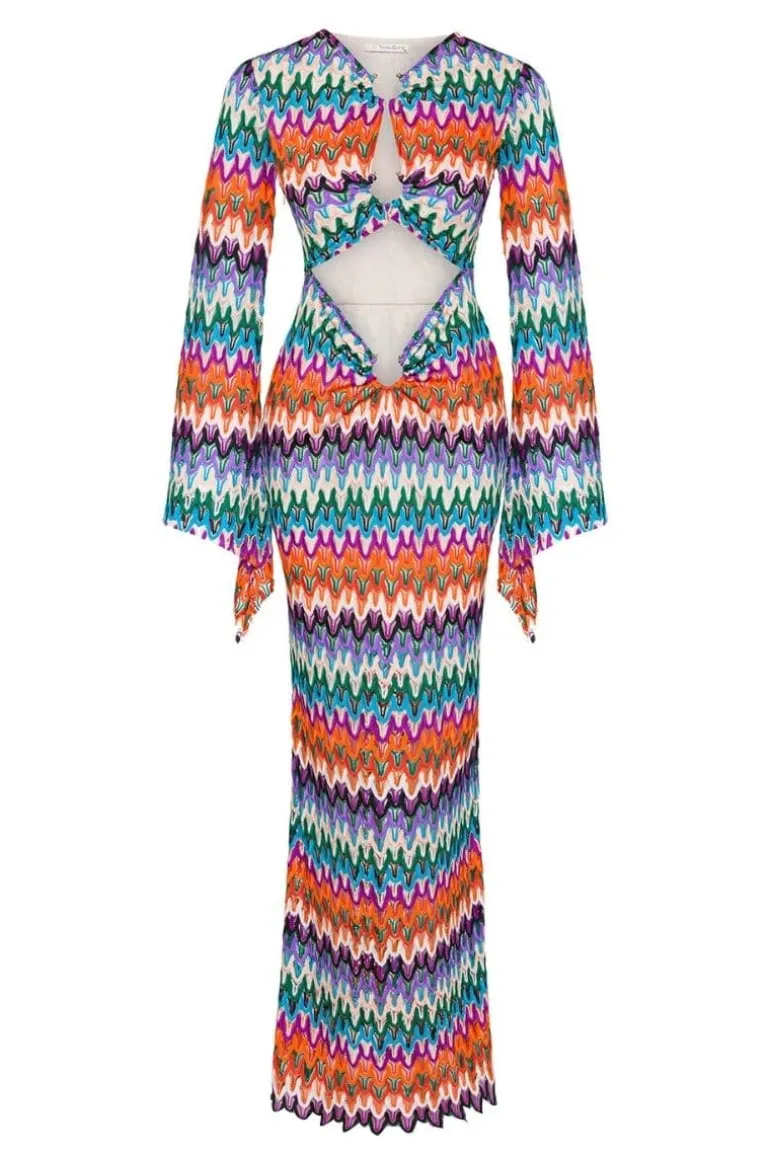 Dresses<CULT MIA BALDO RETRO MAXI DRESS Print