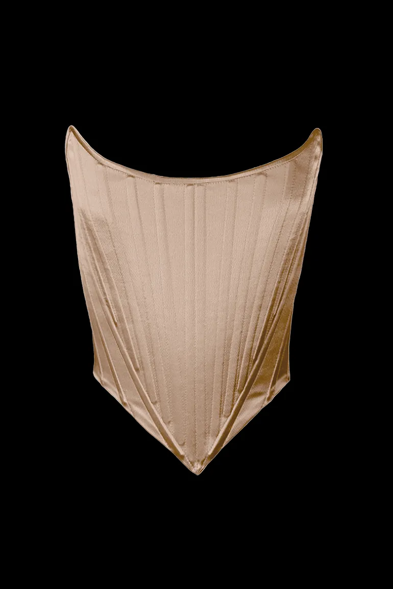 Tops<CULT MIA BAROQUE CORSET IN Champagne