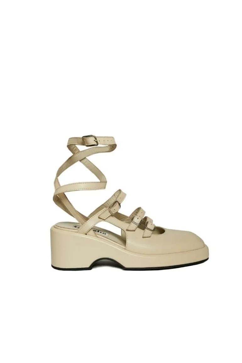 Flats<CULT MIA MARY JANE PLATFORM Beige