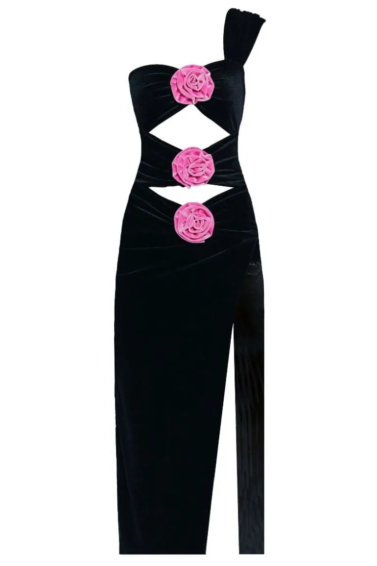 Dresses | Mini Dresses<CULT MIA BELMOND CUT-OUT MIDI DRESS Black