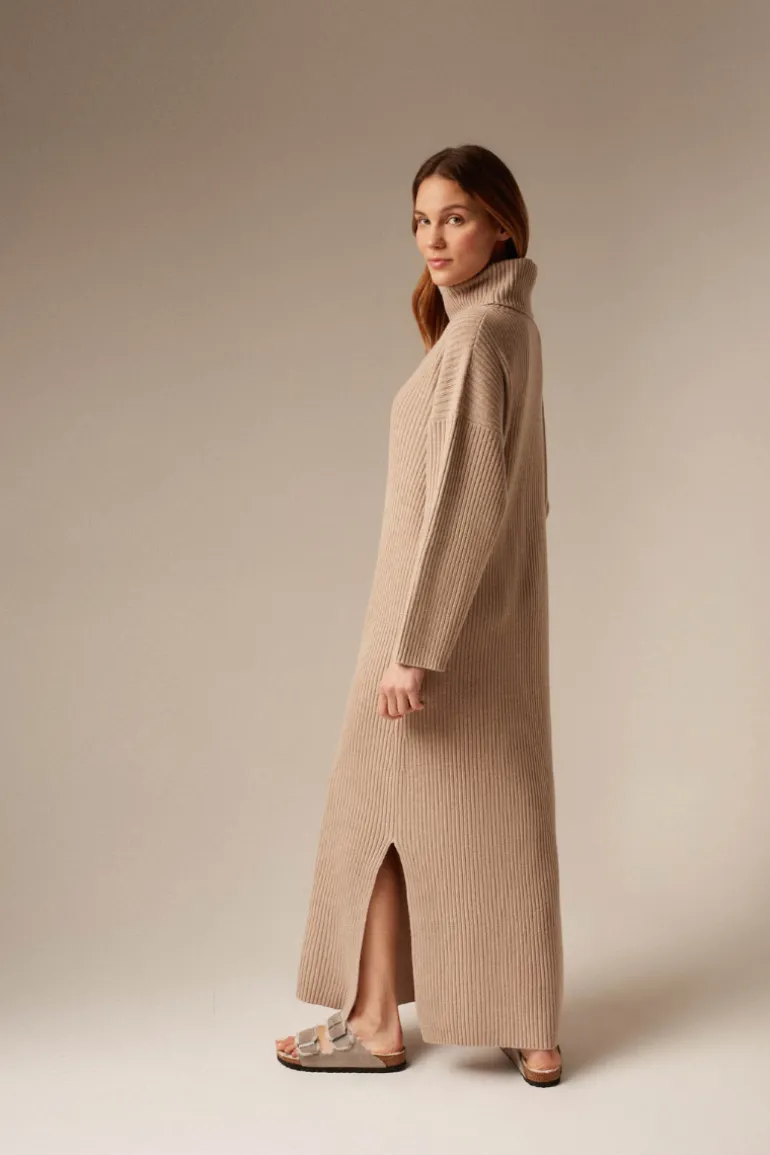 Dresses | Midi Dresses<CULT MIA BIANCA CASHMERE DRESS IN Sand