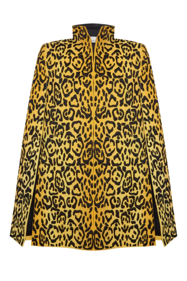Jackets<CULT MIA BIANCA LEOPARD-PRINT CAPE