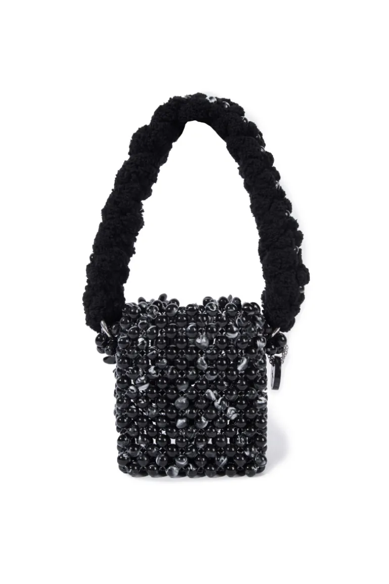 Top Handle Bags<CULT MIA ATACAMA BEADED TOP HANDLE BAG Black