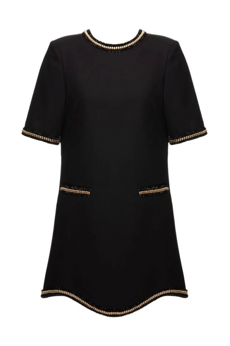 Dresses | Mini Dresses<CULT MIA BLACK COTTON MINI DRESS