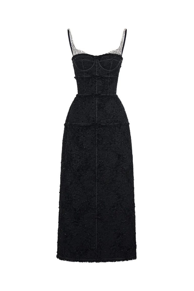 Dresses | Midi Dresses<CULT MIA CRYSTAL BEADED DRESS Black