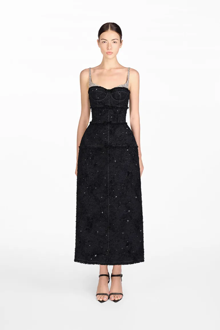 Dresses | Midi Dresses<CULT MIA CRYSTAL BEADED DRESS Black