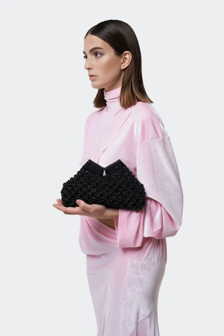 Clutch Bags<CULT MIA DIAMOND CLUTCH BAG Black
