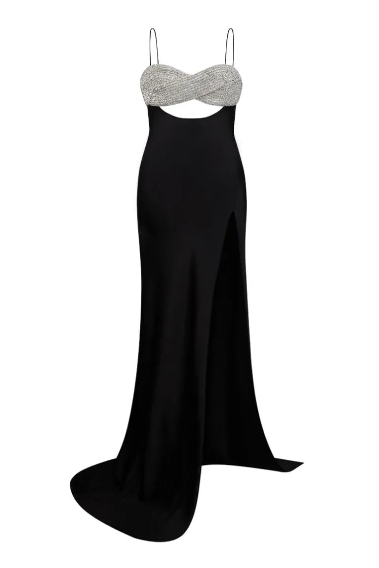 Dresses<CULT MIA ETERNITY CUT-OUT MAXI DRESS Black