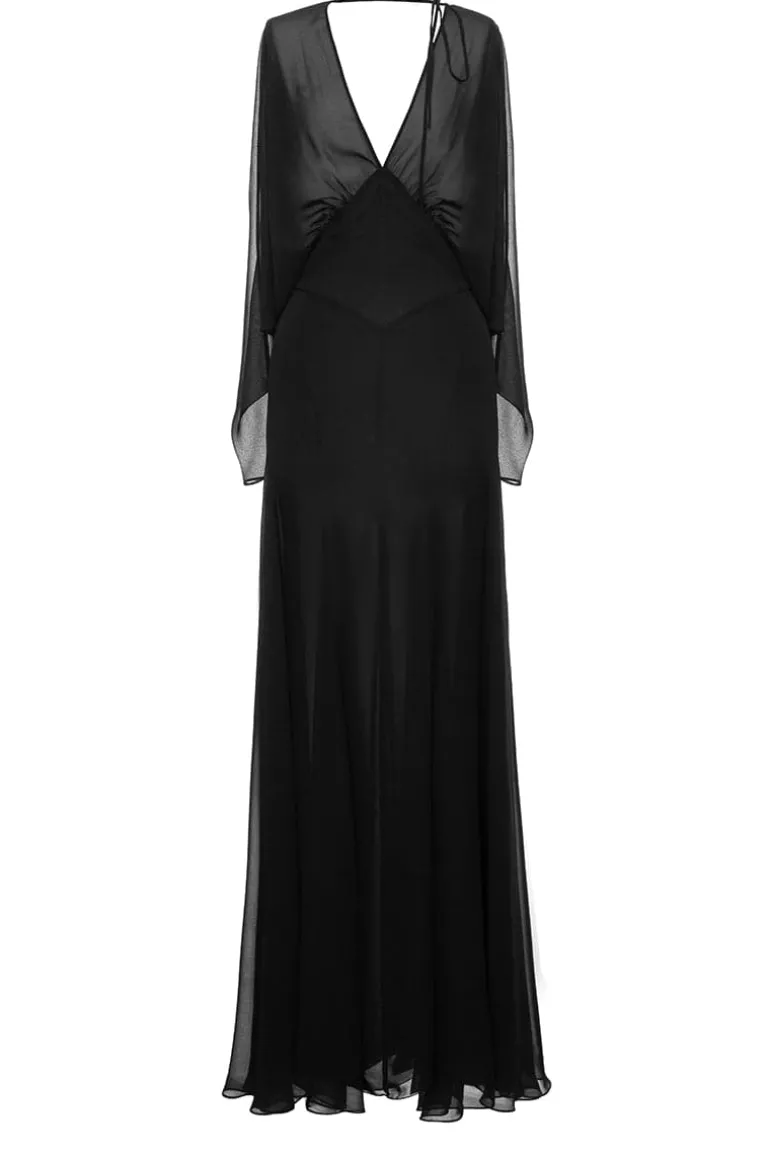 Dresses<CULT MIA FLOATY MAXI DRESS Black