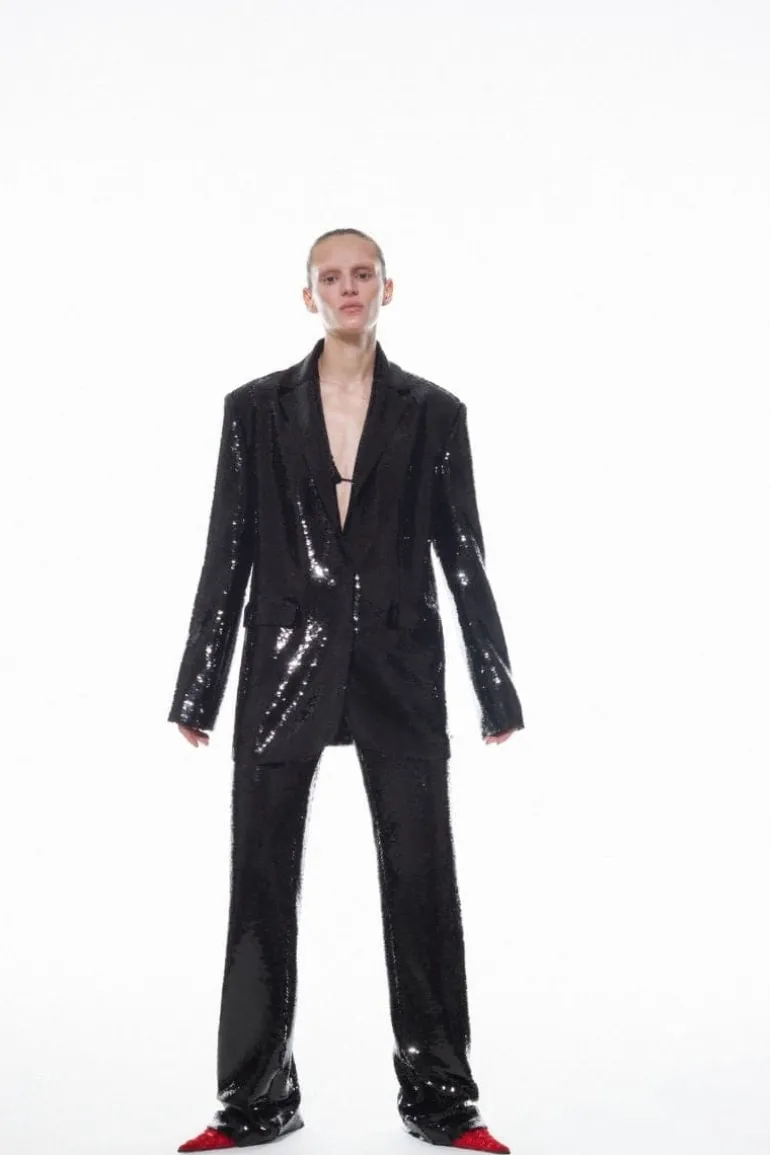 Blazers<CULT MIA JADE SEQUIN BLAZER Black
