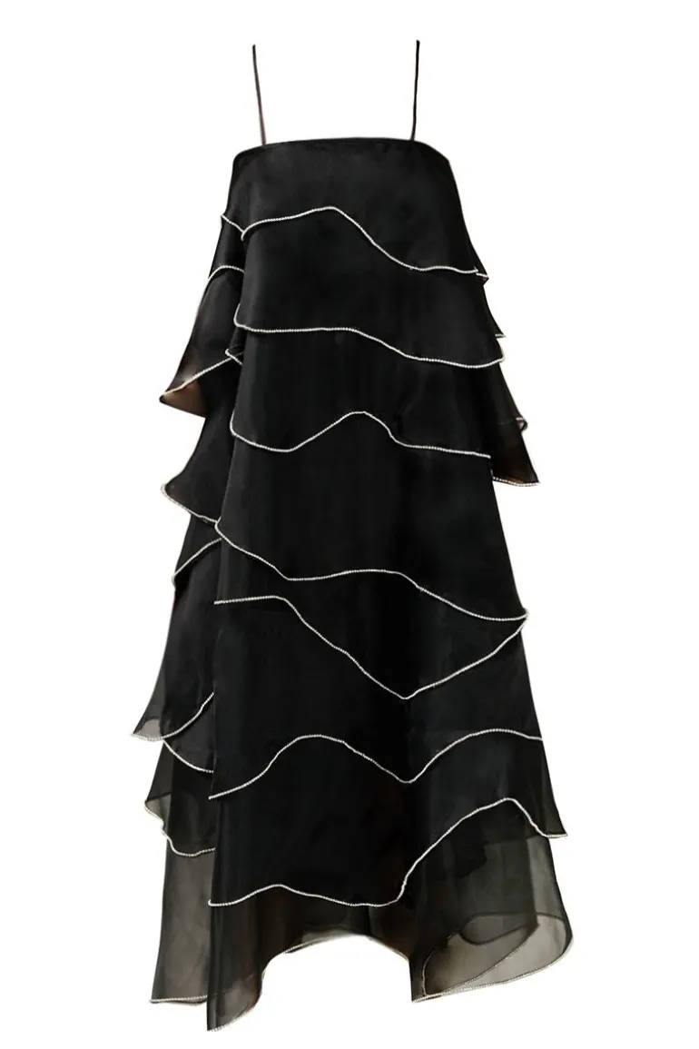 Dresses | Midi Dresses<CULT MIA LAYERED MIDI DRESS Black