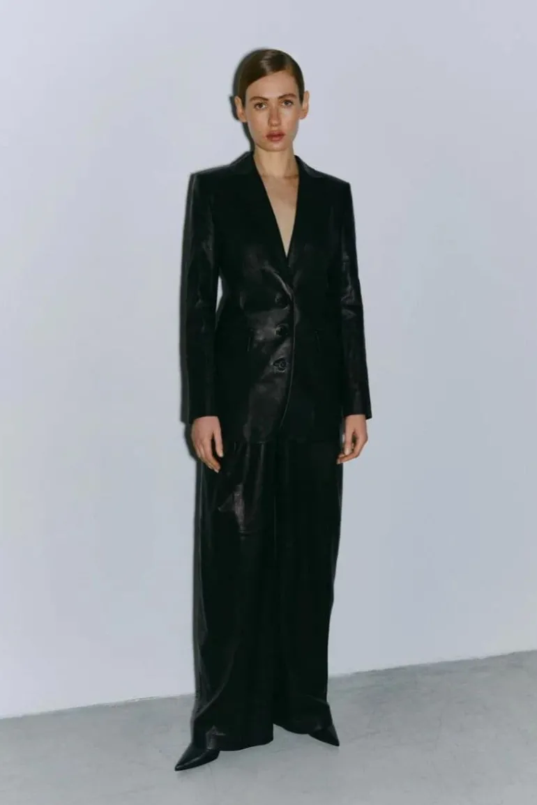 Blazers<CULT MIA LEATHER JACKET Black