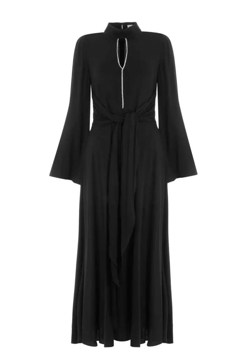 Dresses<CULT MIA RHINESTONE MAXI DRESS Black