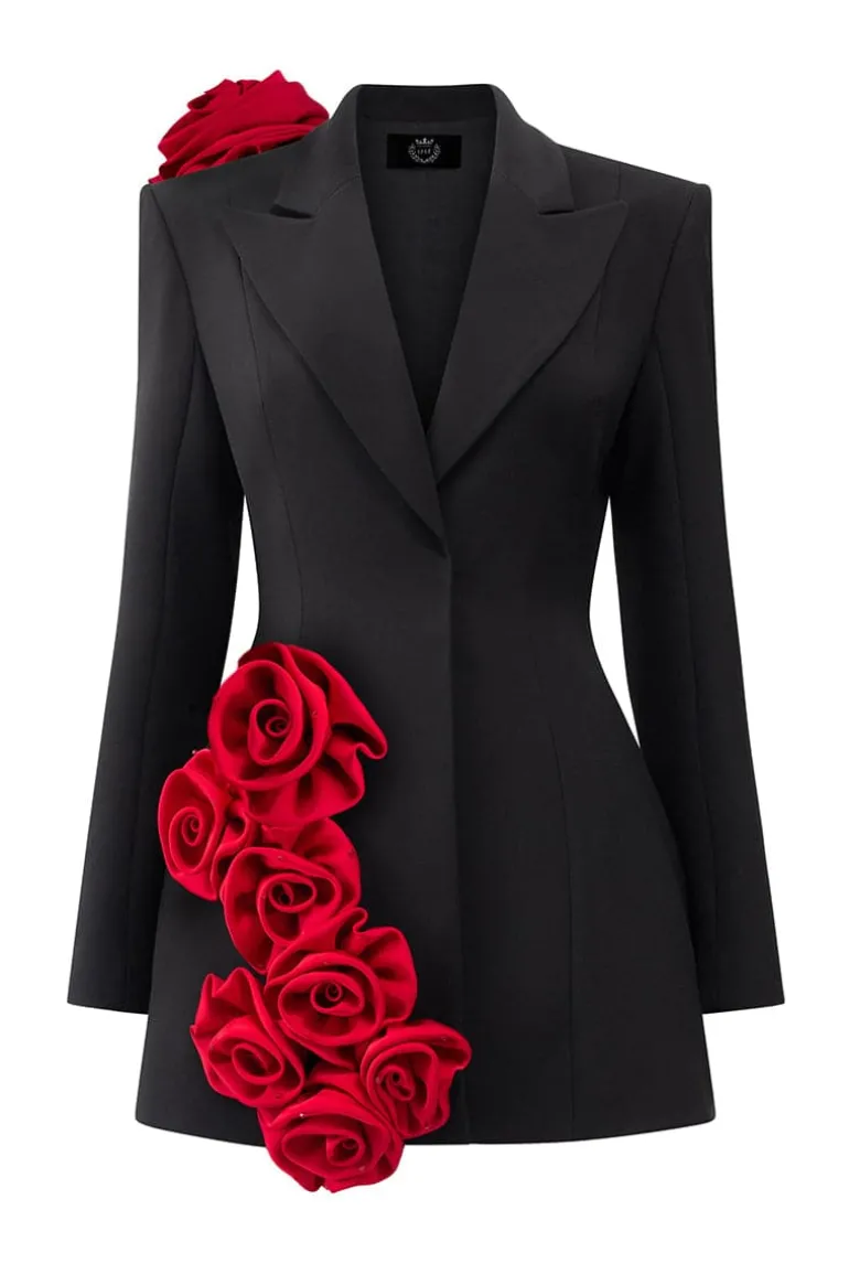Dresses | Mini Dresses<CULT MIA ROSE TWILL BLAZER DRESS Black