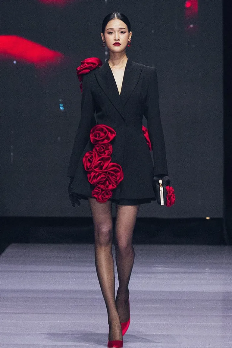 Dresses | Mini Dresses<CULT MIA ROSE TWILL BLAZER DRESS Black