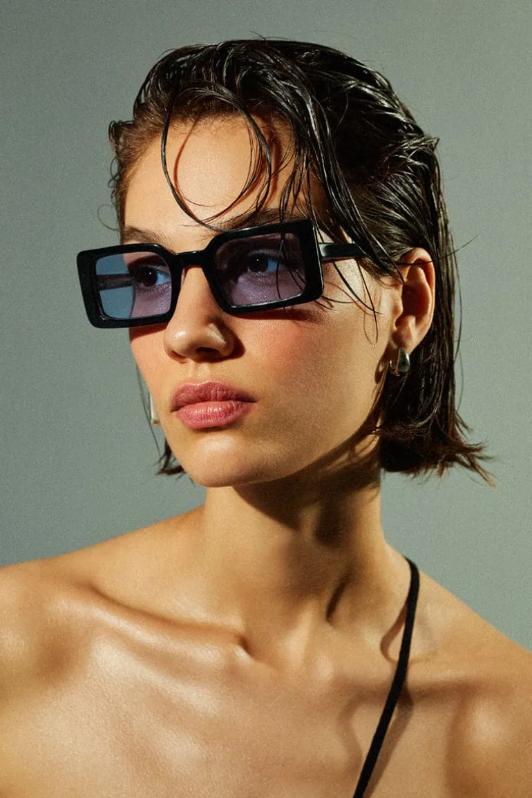Sunglasses<CULT MIA 50'S ACETATE SUNGLASSES Black
