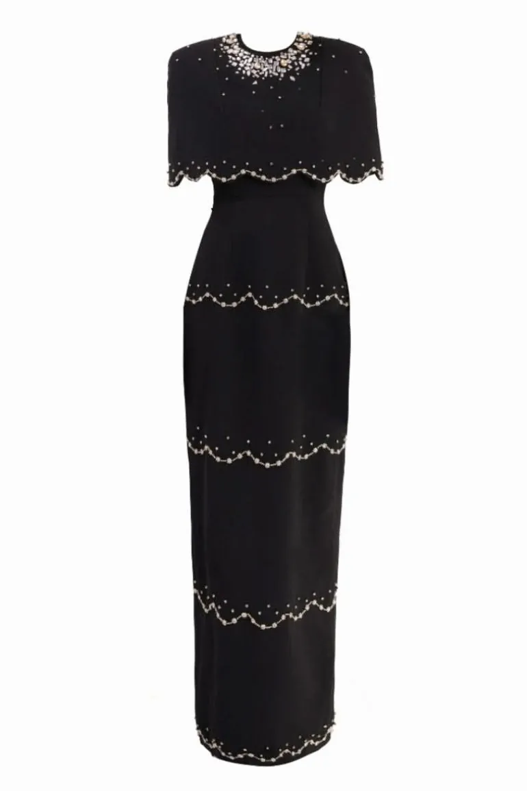 Dresses | Gowns<CULT MIA SPARKLING MAXI DRESS Black