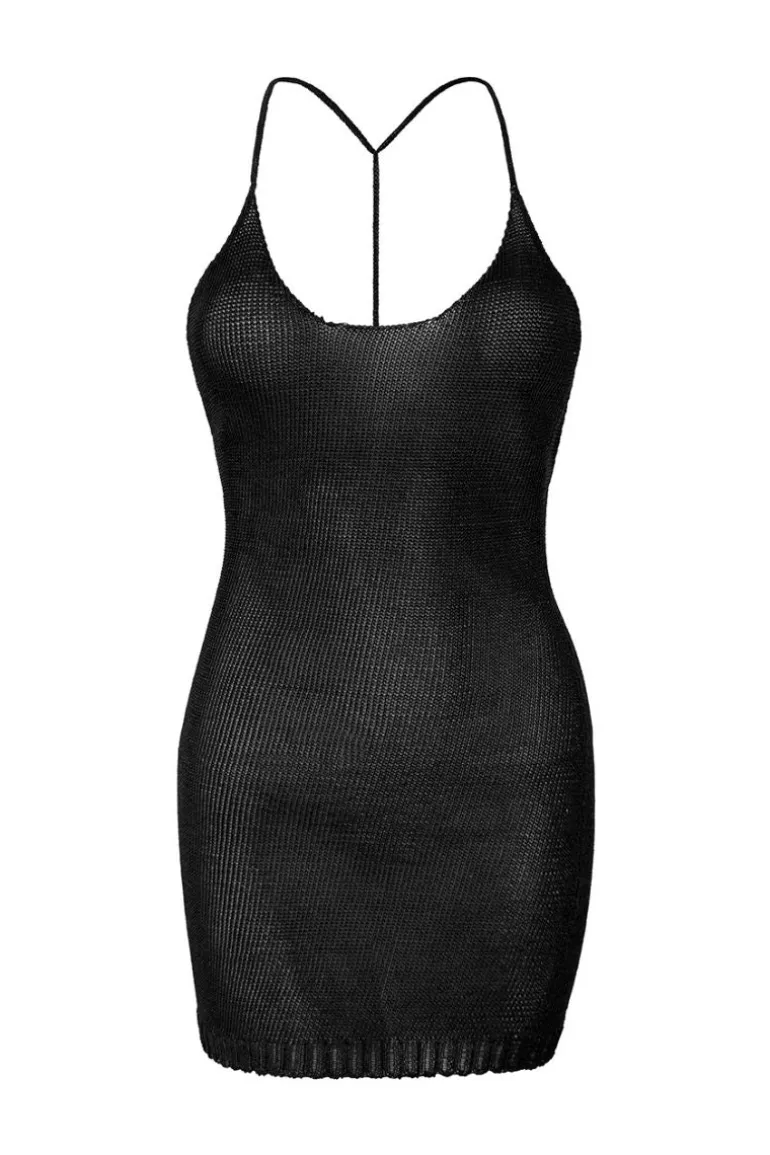 Dresses | Mini Dresses<CULT MIA SPARKLY KNIT MINI DRESS Black