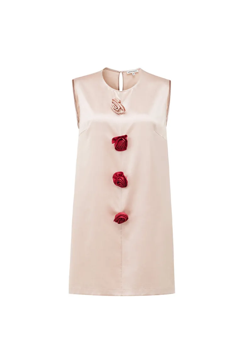 Dresses | Midi Dresses<CULT MIA BLOOM SILK SLEEVELESS DRESS IN PINK Rose Pink