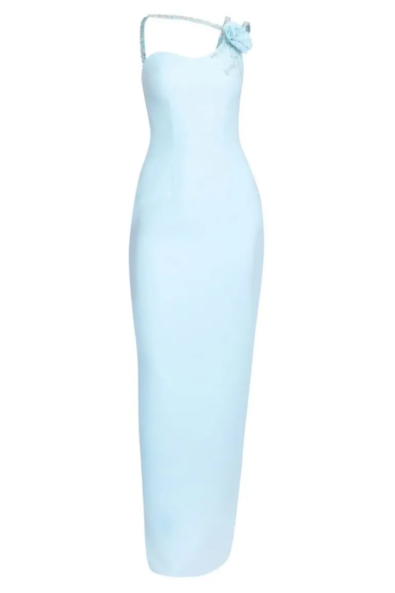 Dresses<CULT MIA ONE-SHOULDER LONG DRESS Blue