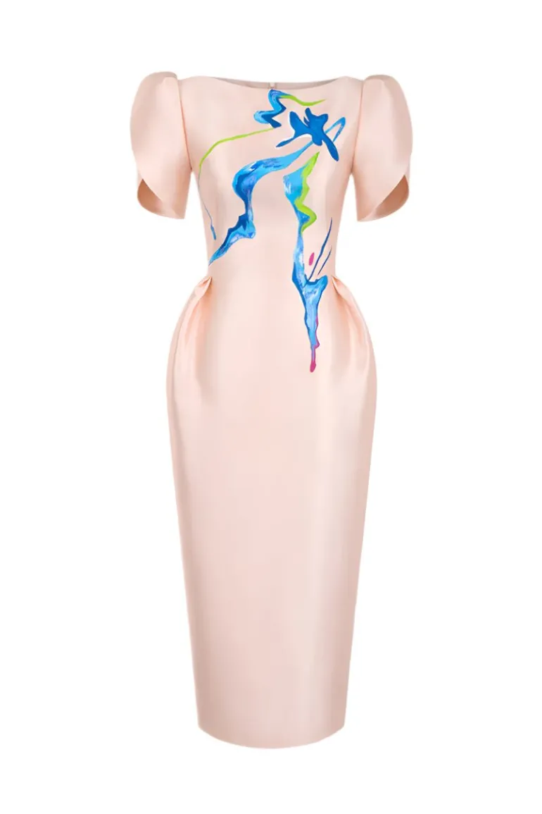 Dresses | Midi Dresses<CULT MIA BLUSH OF AZALEA MIDI DRESS Pale Pink