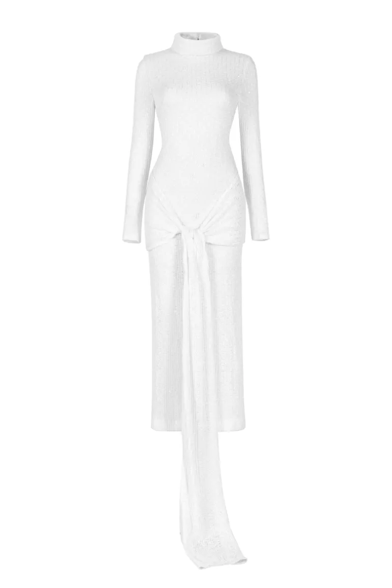 Dresses | Midi Dresses<CULT MIA BODYCON TURTLE PENCIL DRESS White