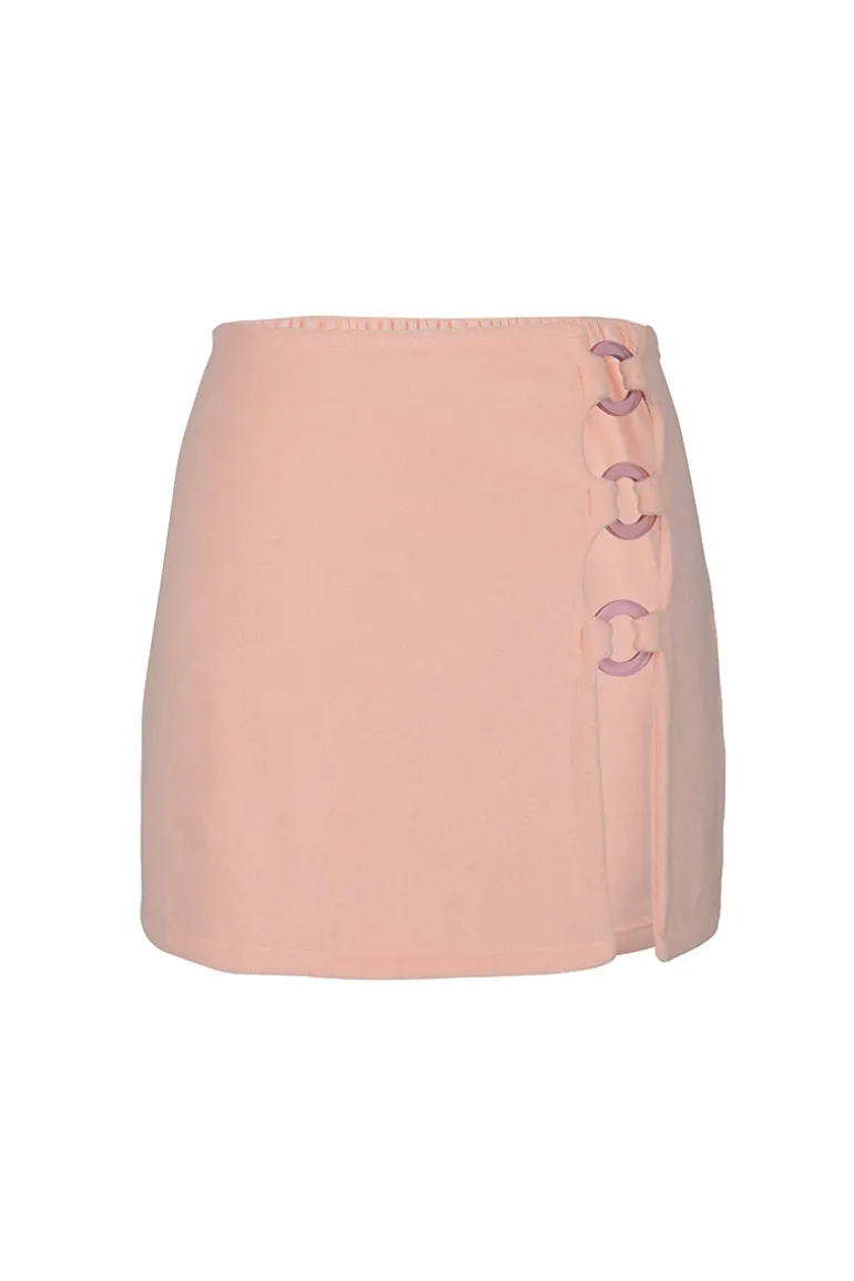 Skirts<CULT MIA BONITA TERRY MINI SKIRT Peach