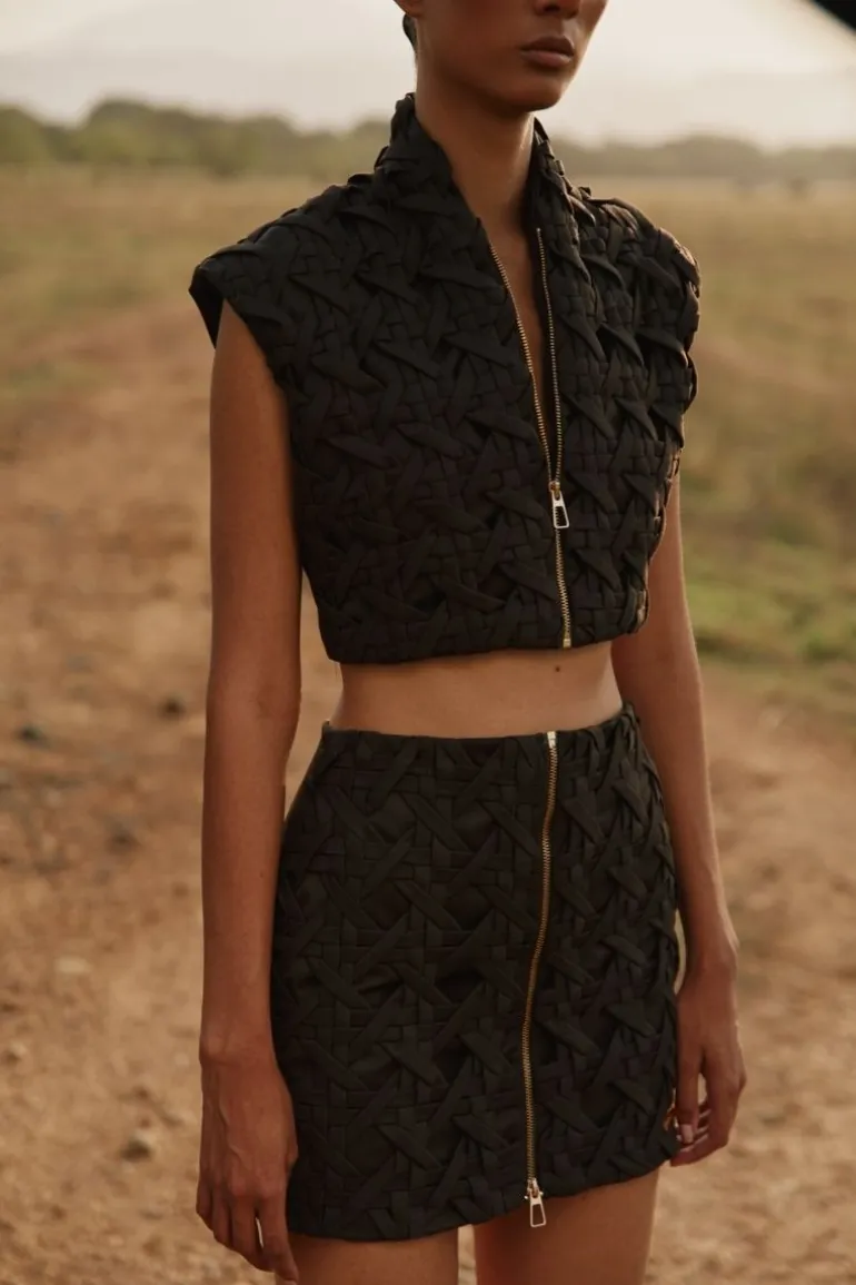 Skirts<CULT MIA BOR MINI SKIRT Black Buffalo