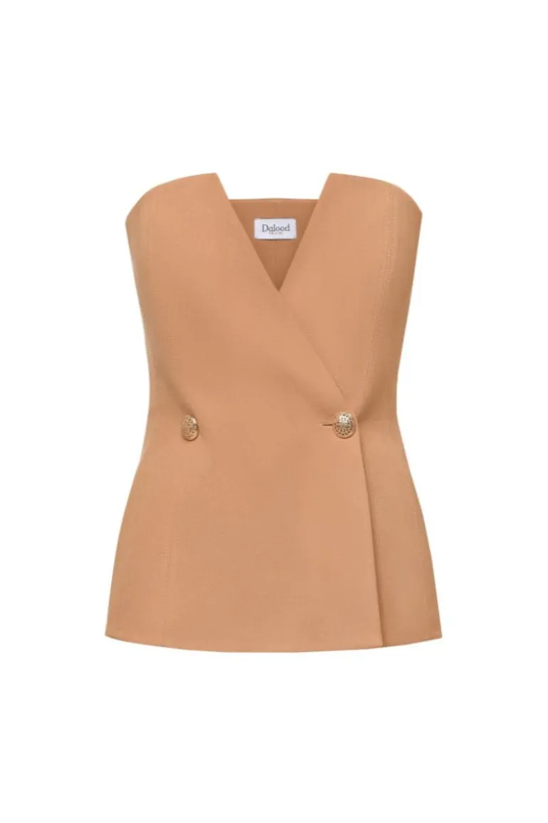 Tops<CULT MIA BRIANNA CORSET TOP Brown