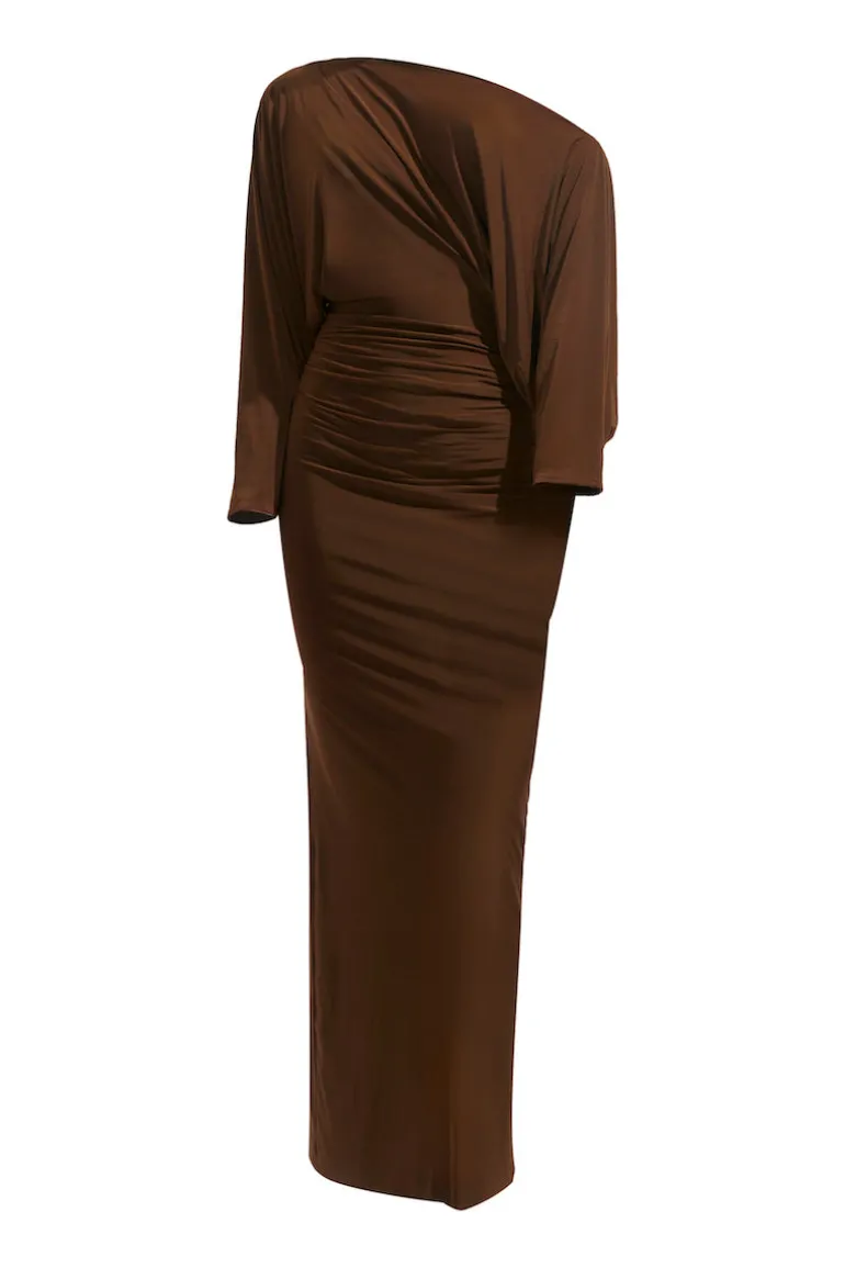 Dresses | Midi Dresses<CULT MIA CALLIE MIDI DRESS Chocolate Brown