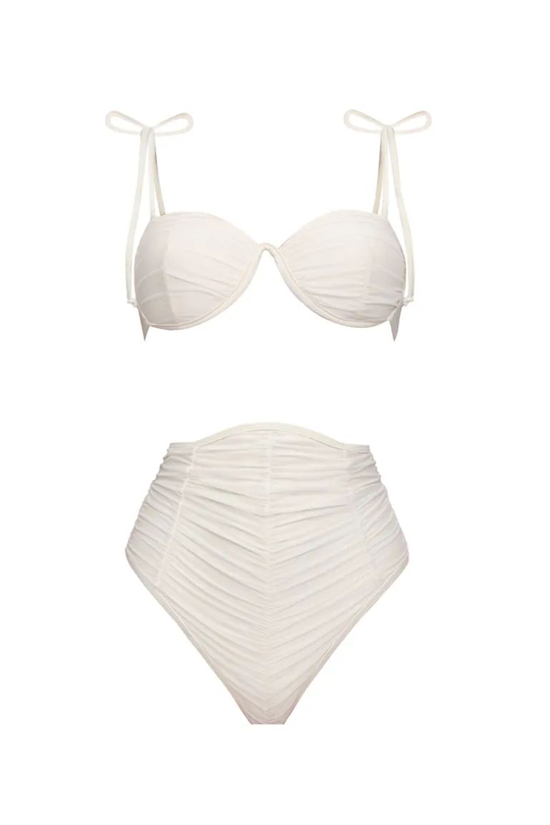 Swimwear<CULT MIA CAPA LIMESTONE MESH BIKINI