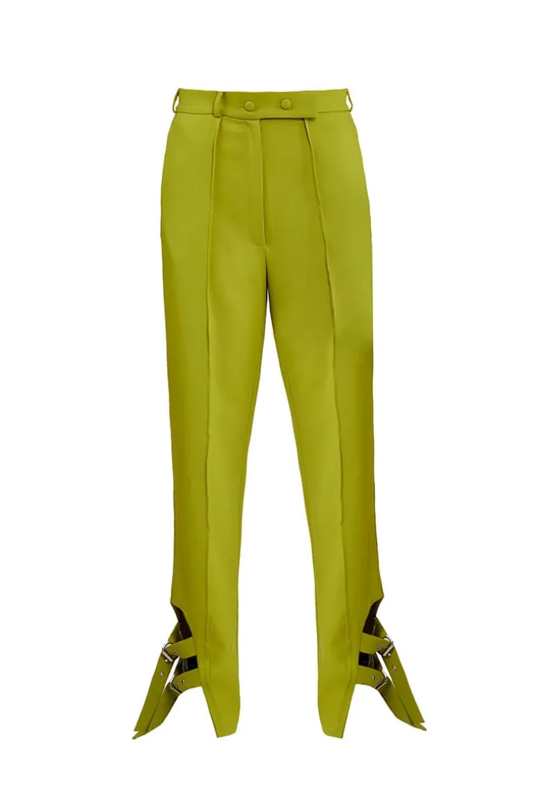 Pants<CULT MIA CHARTREUSE TAILORED SUIT PANTS Chartreuse Green