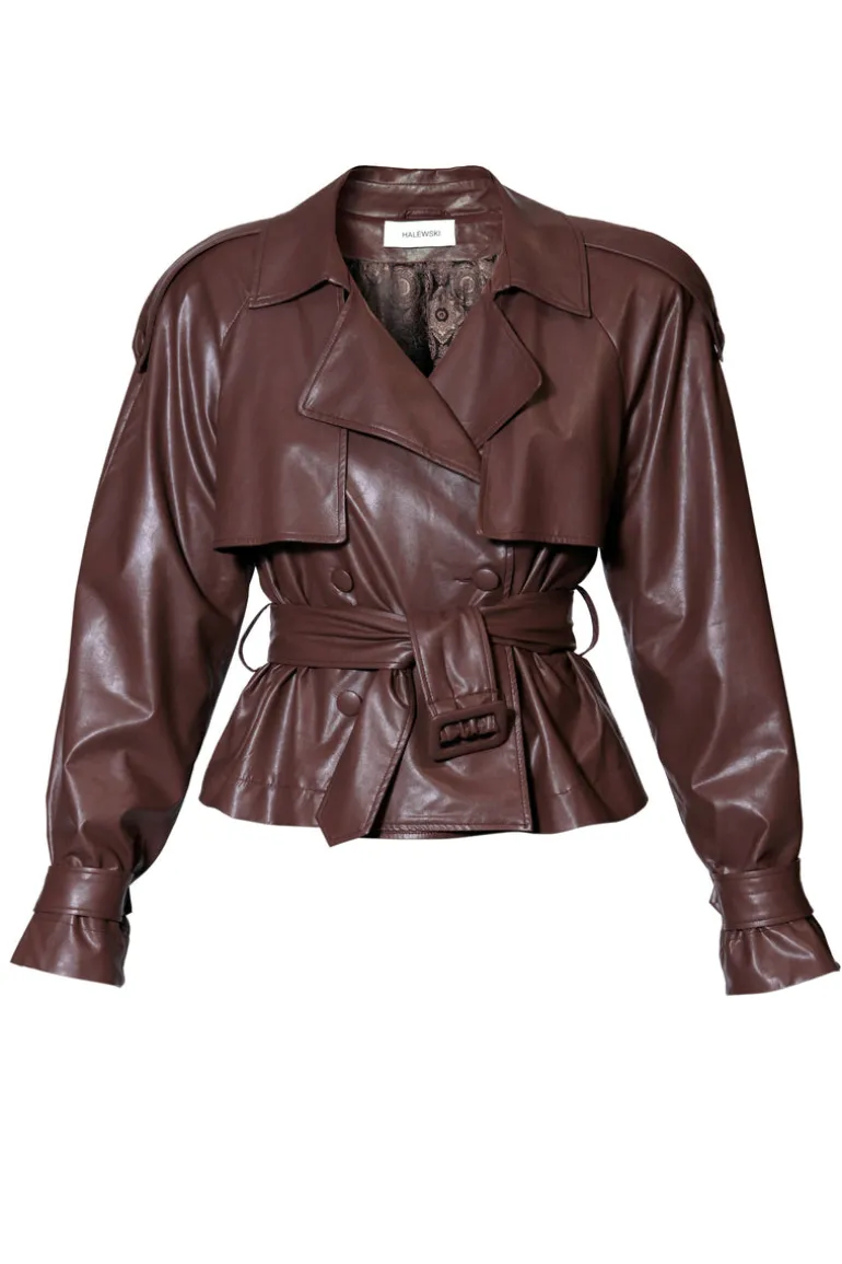 Jackets<CULT MIA COLLINS JACKET IN Chocolate Brown