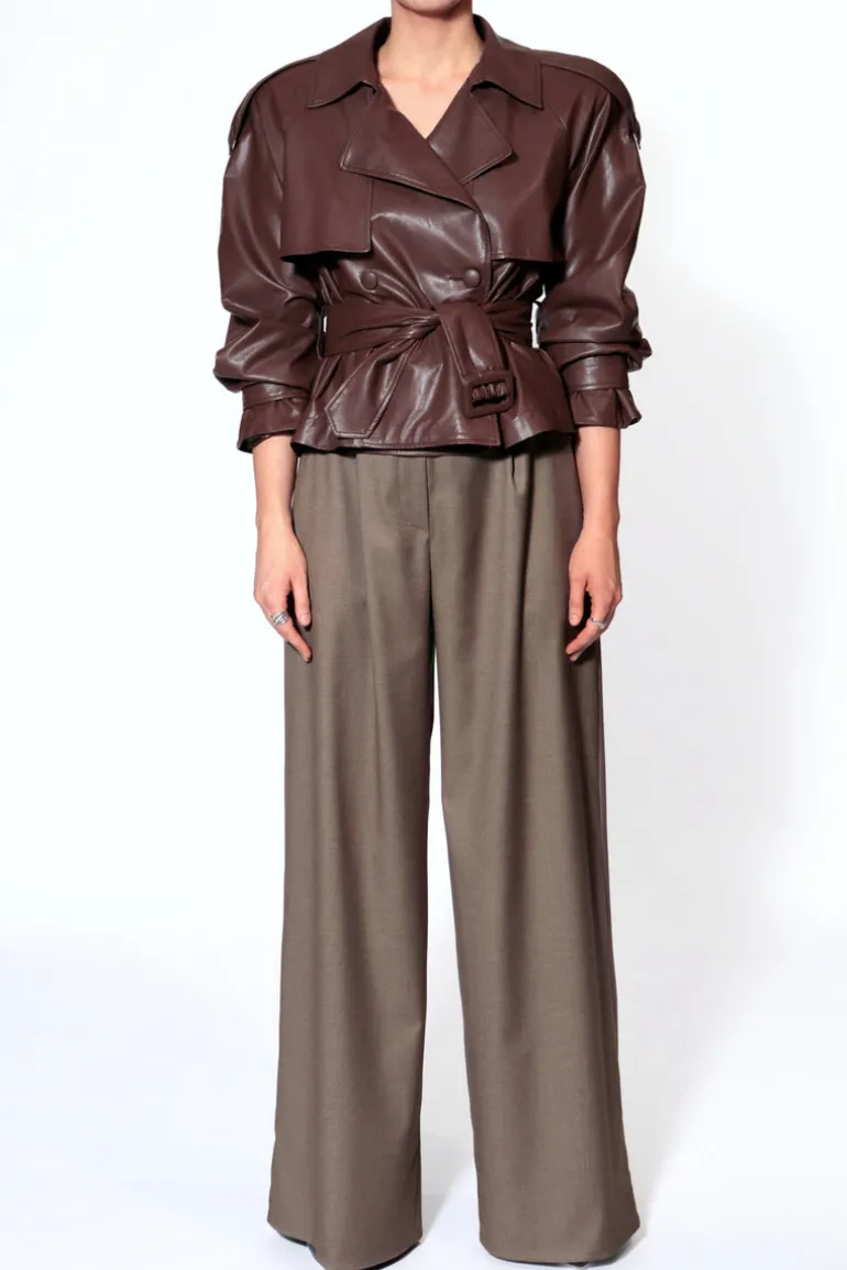Jackets<CULT MIA COLLINS JACKET IN Chocolate Brown