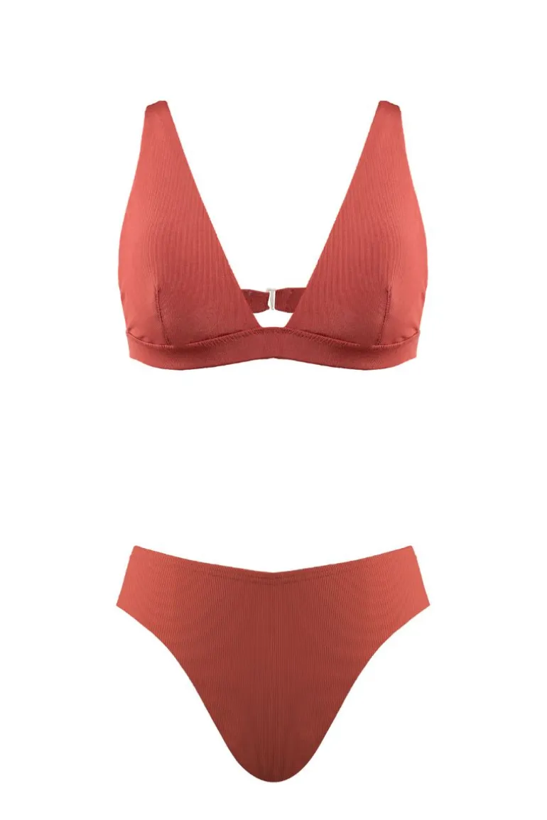 Swimwear<CULT MIA CONCORDIA AND SOFIA TERRACOTTA BIKINI Terracota