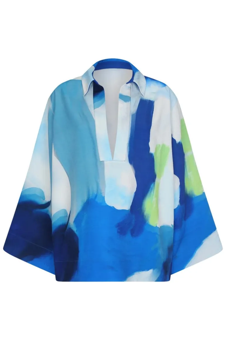 Tops<CULT MIA COROLA FONTANA SHIRT Fontana Print