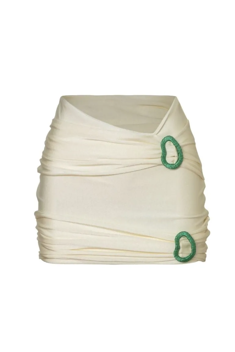 Swimwear<CULT MIA CORRIENTE MINI PAREO White Sage
