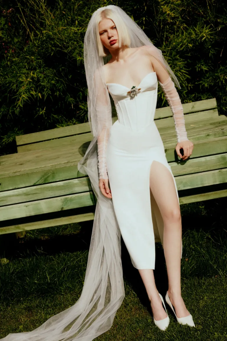 Dresses | Midi Dresses<CULT MIA CORSET NIGHT GOWN IN White